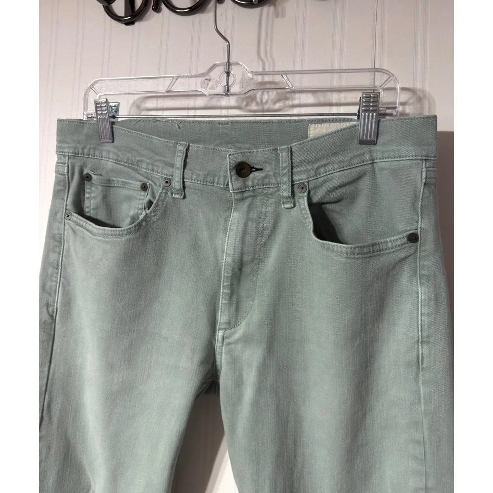 Rag & Bone Fit 2 Slim Jeans London Fog Green 32x32 Mens Pants